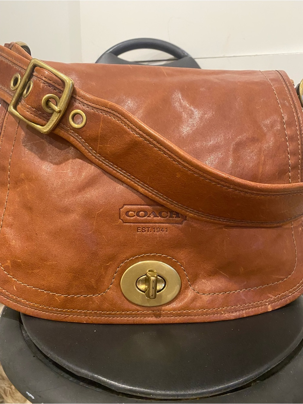 Coach 65th Anniversary Legacy Bag in Chestnut Brown - Picture 2 of 12